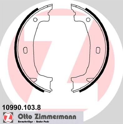 Zimmermann 10990.103.8 - Bremžu loku kompl., Stāvbremze www.autospares.lv