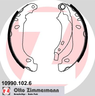 Zimmermann 10990.102.6 - Brake Shoe Set www.autospares.lv