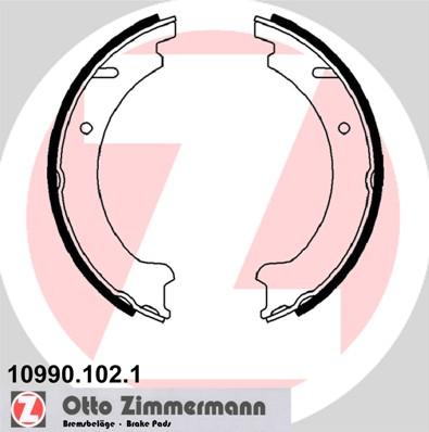 Zimmermann 10990.102.1 - Bremžu loku kompl., Stāvbremze www.autospares.lv