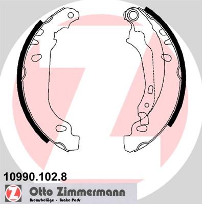 Zimmermann 10990.102.8 - Brake Shoe Set www.autospares.lv