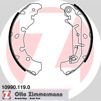 Zimmermann 10990.119.0 - Brake Shoe Set www.autospares.lv