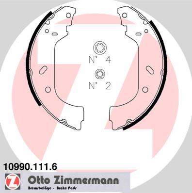 Zimmermann 10990.111.6 - Bremžu loku komplekts www.autospares.lv