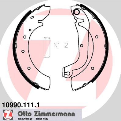 Zimmermann 10990.111.1 - Bremžu loku komplekts autospares.lv