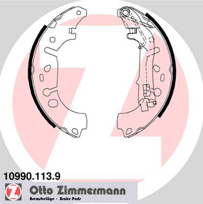 Zimmermann 10990.113.9 - Brake Shoe Set www.autospares.lv