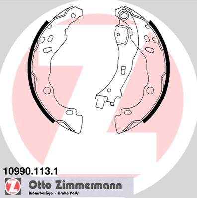 Zimmermann 10990.113.1 - Brake Shoe Set www.autospares.lv