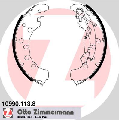 Zimmermann 10990.113.8 - Brake Shoe Set www.autospares.lv