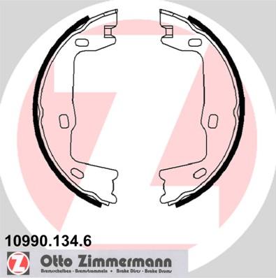 Zimmermann 10990.134.6 - Bremžu loku kompl., Stāvbremze autospares.lv