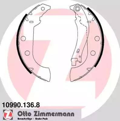 Zimmermann 10990.136.8 - Bremžu loku komplekts www.autospares.lv