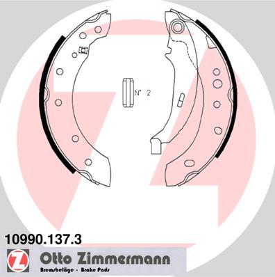 Zimmermann 10990.137.3 - Bremžu loku kompl., Stāvbremze www.autospares.lv