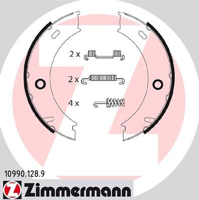 Zimmermann 10990.128.9 - Brake Shoe Set, parking brake www.autospares.lv