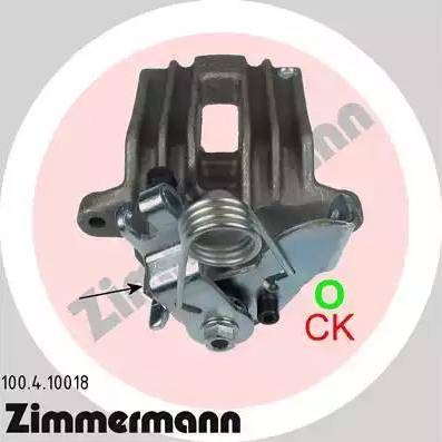 Zimmermann 100.4.10018 - Bremžu suports www.autospares.lv