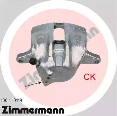 Zimmermann 100.1.10119 - Тормозной суппорт www.autospares.lv