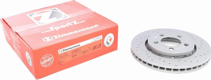 Zimmermann 100.1241.52 - Тормозной диск www.autospares.lv