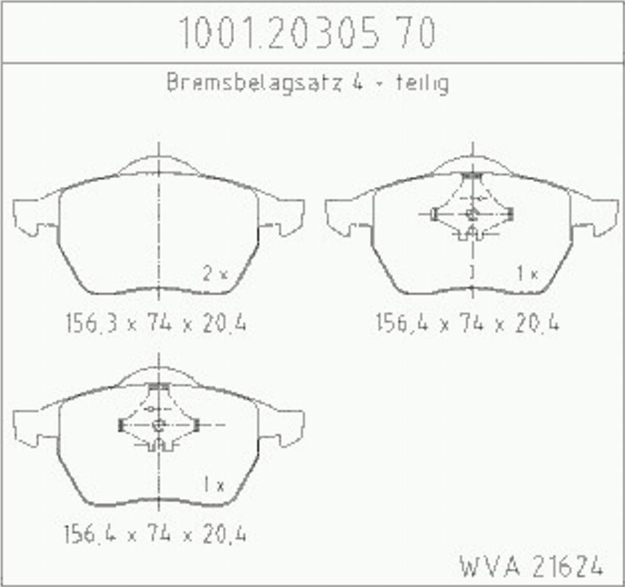 Zimmermann 10012030570 - Тормозные колодки, дисковые, комплект www.autospares.lv