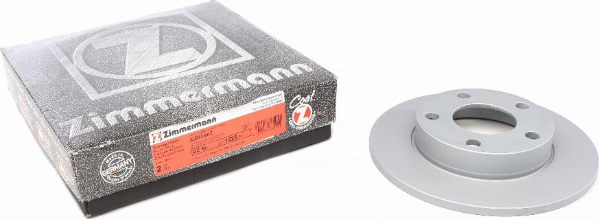 Zimmermann 100.1225.20 - Тормозной диск www.autospares.lv