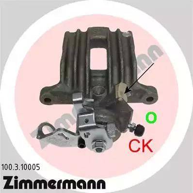 Zimmermann 100.3.10005 - Тормозной суппорт www.autospares.lv