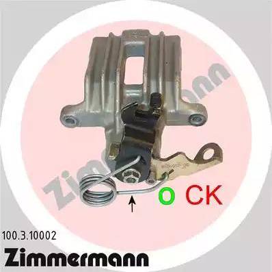 Zimmermann 100.3.10002 - Bremžu suports www.autospares.lv