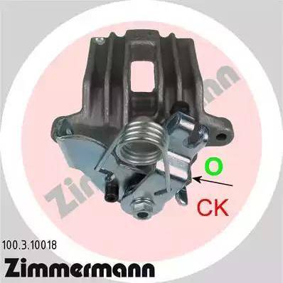 Zimmermann 100.3.10018 - Bremžu suports www.autospares.lv