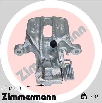 Zimmermann 100.3.10103 - Тормозной суппорт www.autospares.lv