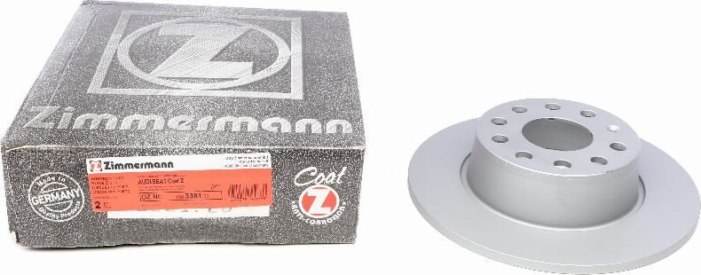 Zimmermann 100.3381.20 - Bremžu diski autospares.lv