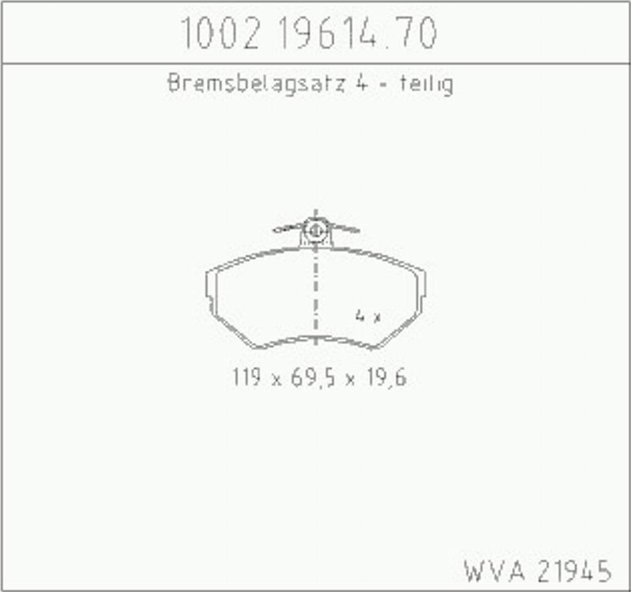 Zimmermann 10021961470 - Bremžu uzliku kompl., Disku bremzes www.autospares.lv