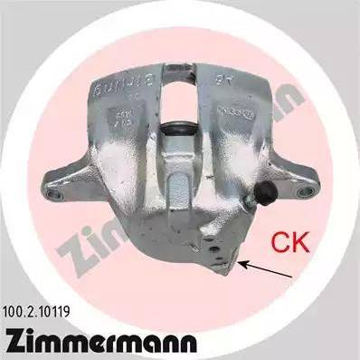 Zimmermann 100.2.10119 - Тормозной суппорт www.autospares.lv