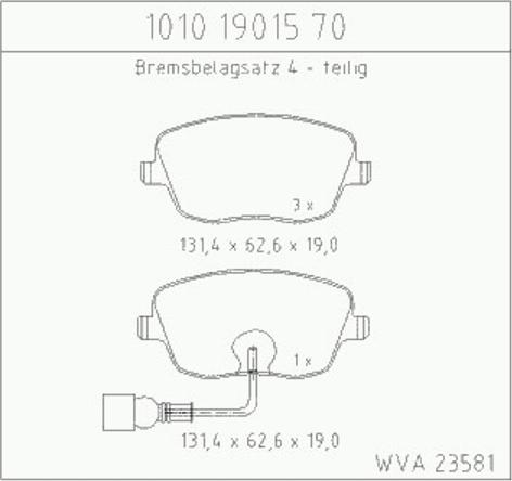 Zimmermann 10101901570 - Bremžu uzliku kompl., Disku bremzes autospares.lv