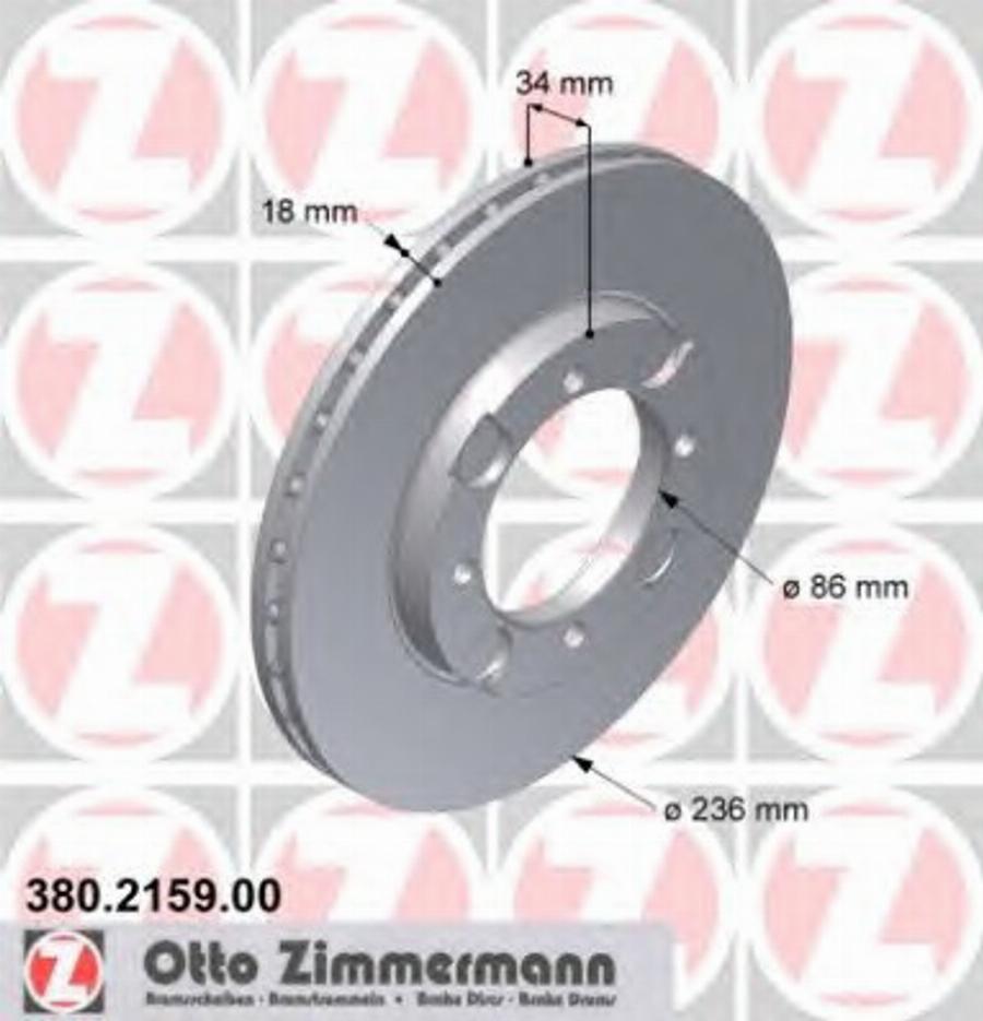 Zimmermann 380215900 - Bremžu diski www.autospares.lv