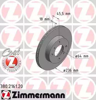 Zimmermann 380.2161.20 - Bremžu diski www.autospares.lv