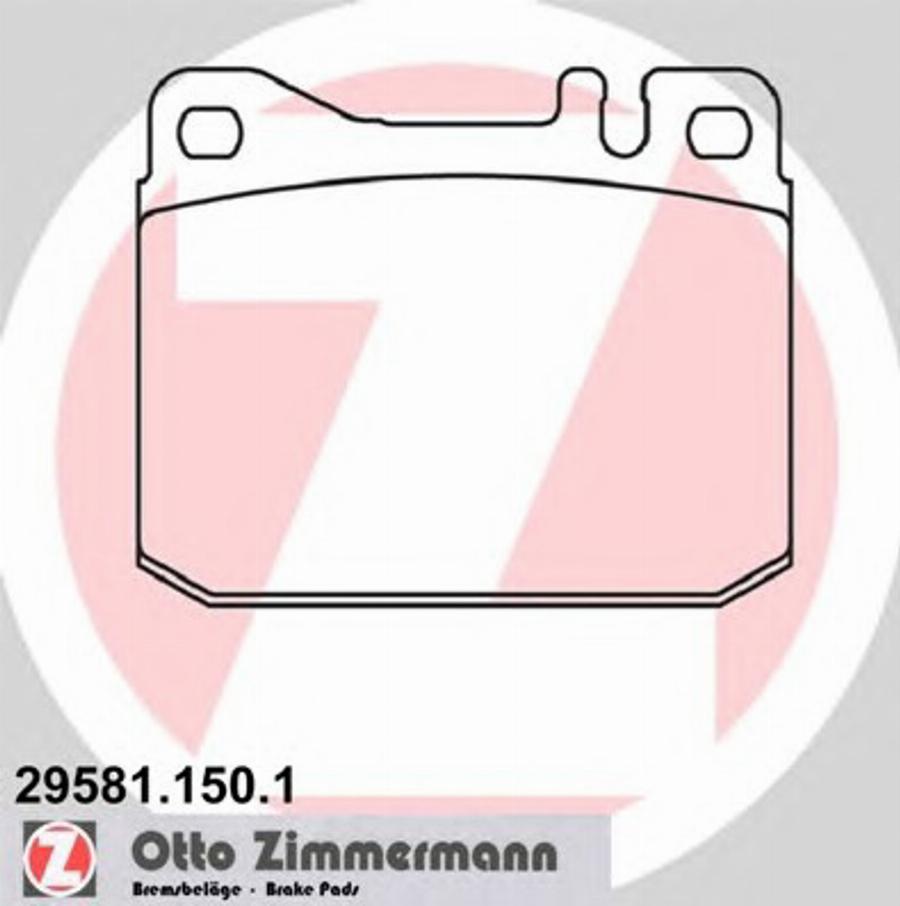 Zimmermann 295811501 - Bremžu uzliku kompl., Disku bremzes www.autospares.lv