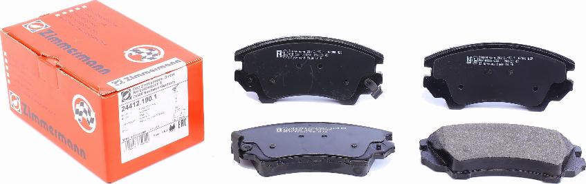 Zimmermann 24412.190.1 - Brake Pad Set, disc brake www.autospares.lv