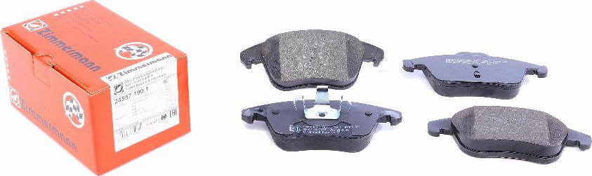 Zimmermann 24557.190.1 - Brake Pad Set, disc brake www.autospares.lv