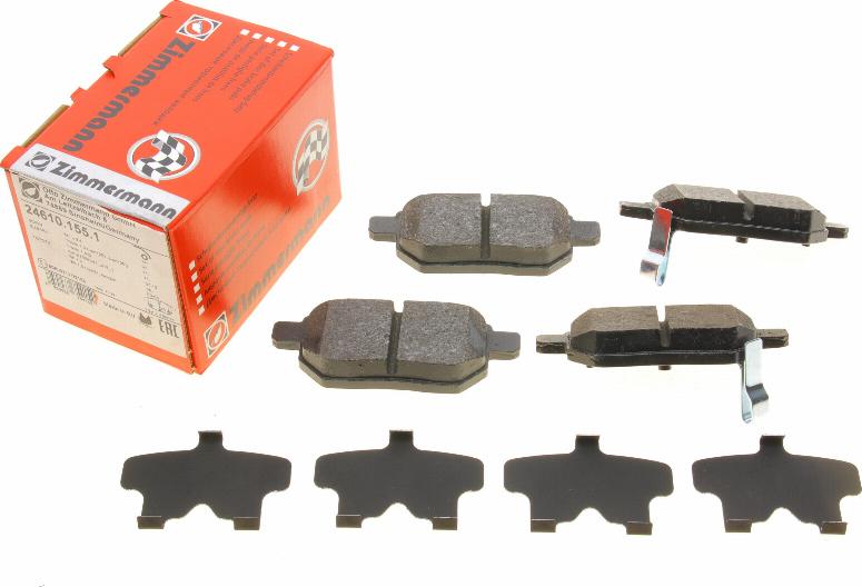 Zimmermann 24610.155.1 - Brake Pad Set, disc brake www.autospares.lv