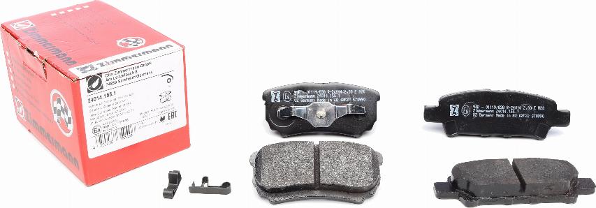 Zimmermann 24014.155.1 - Brake Pad Set, disc brake www.autospares.lv