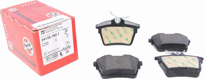 Zimmermann 24135.180.1 - Brake Pad Set, disc brake www.autospares.lv