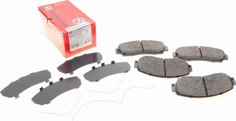 Zimmermann 24342.180.2 - Brake Pad Set, disc brake www.autospares.lv