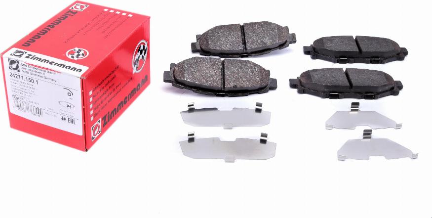 Zimmermann 24271.150.1 - Brake Pad Set, disc brake www.autospares.lv