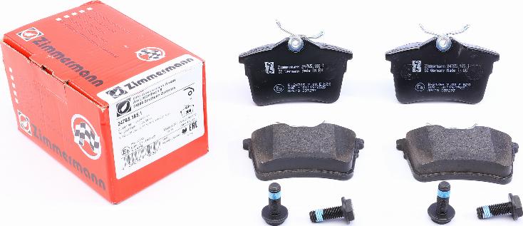 Zimmermann 24765.165.1 - Bremžu uzliku kompl., Disku bremzes www.autospares.lv