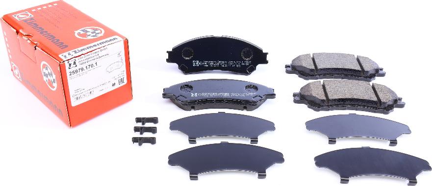 Zimmermann 25979.170.1 - Brake Pad Set, disc brake www.autospares.lv