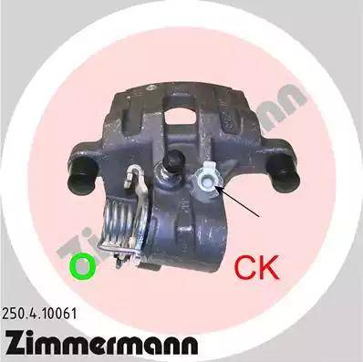 Zimmermann 250.4.10061 - Bremžu suports www.autospares.lv