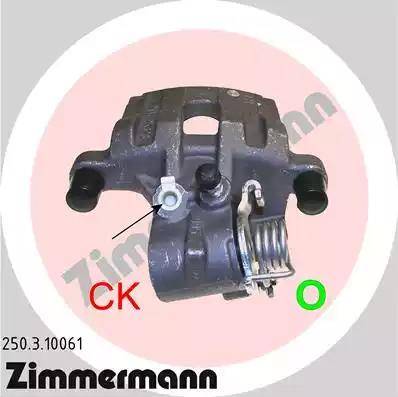 Zimmermann 250.3.10061 - Bremžu suports www.autospares.lv