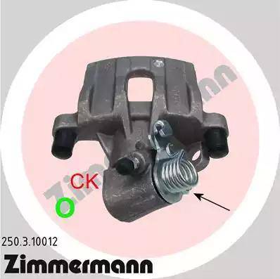 Zimmermann 250.3.10012 - Bremžu suports www.autospares.lv