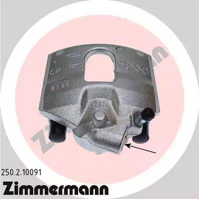 Zimmermann 250.2.10091 - Тормозной суппорт www.autospares.lv