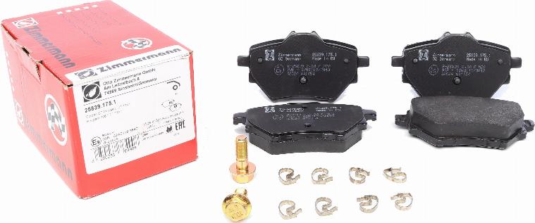 Zimmermann 25839.175.1 - Bremžu uzliku kompl., Disku bremzes www.autospares.lv