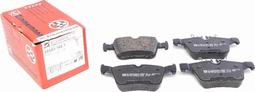 Zimmermann 25353.165.1 - Brake Pad Set, disc brake www.autospares.lv