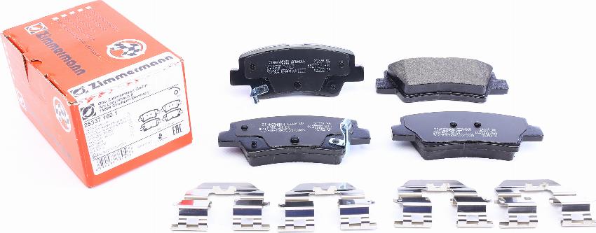 Zimmermann 25337.160.1 - Brake Pad Set, disc brake www.autospares.lv