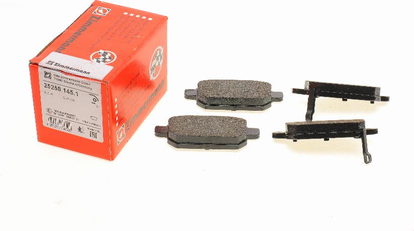 Zimmermann 25258.145.1 - Brake Pad Set, disc brake www.autospares.lv