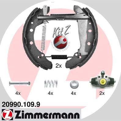 Zimmermann 20990.109.9 - Brake Shoe Set www.autospares.lv