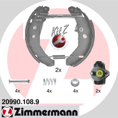 Zimmermann 20990.108.9 - Bremžu loku komplekts autospares.lv