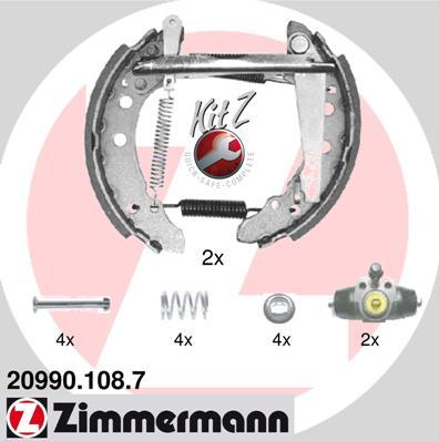 Zimmermann 20990.108.7 - Bremžu loku komplekts autospares.lv